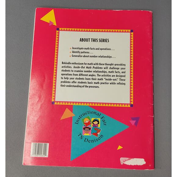Inside-Out Math Problems Grade 5 Marcia Dana Workbook Instructional Fair PB Book - Picture 13 of 14